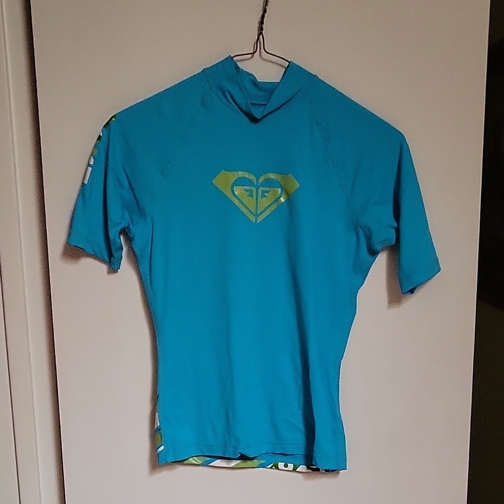 Roxy Blue Short Sleeve Surf Shirt